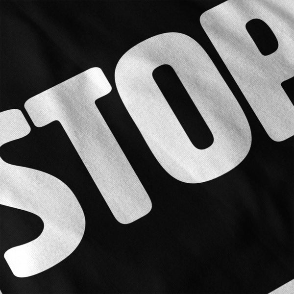 Stop Warning Road Mens Hoodie