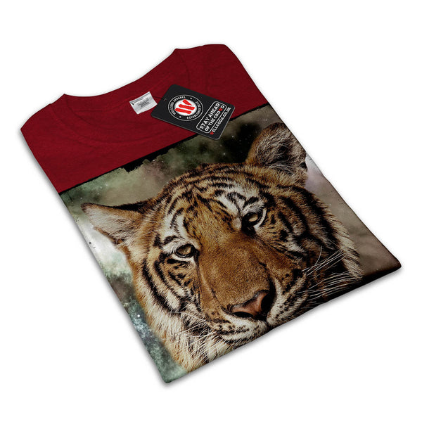 Big Cat Tiger Face Womens T-Shirt