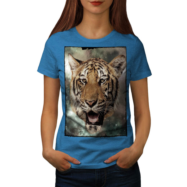 Big Cat Tiger Face Womens T-Shirt