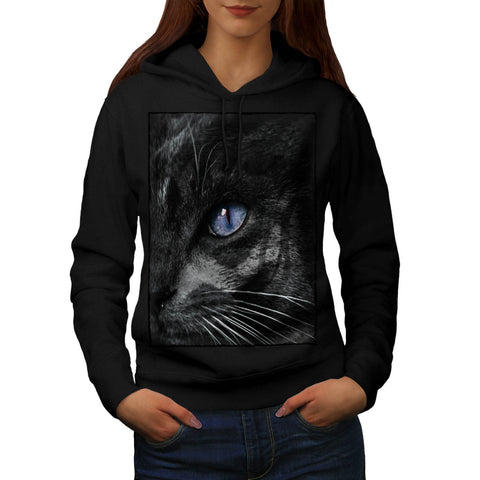 Cat Kitten Eye Stare Womens Hoodie