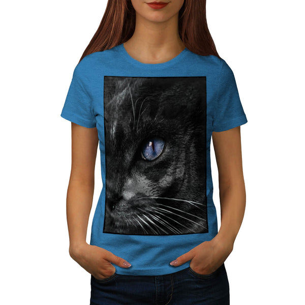 Cat Kitten Eye Stare Womens T-Shirt