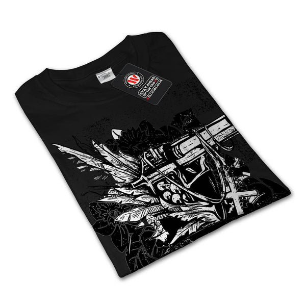 Vicious Fear Gun Shot Mens Long Sleeve T-Shirt