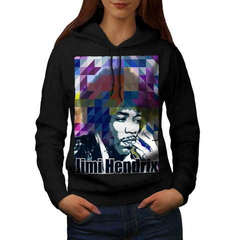 Jimi Hendrix Portrait Womens Hoodie