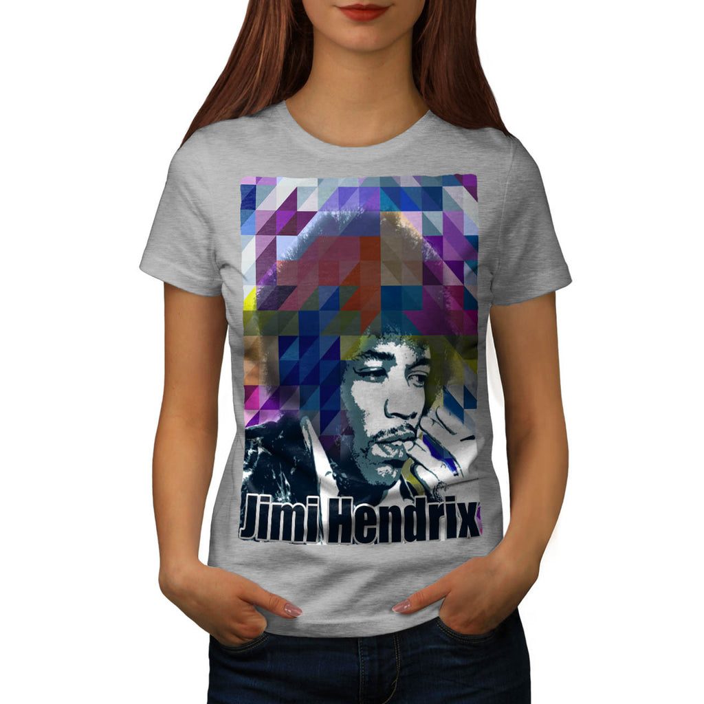 Jimi Hendrix Portrait Womens T-Shirt