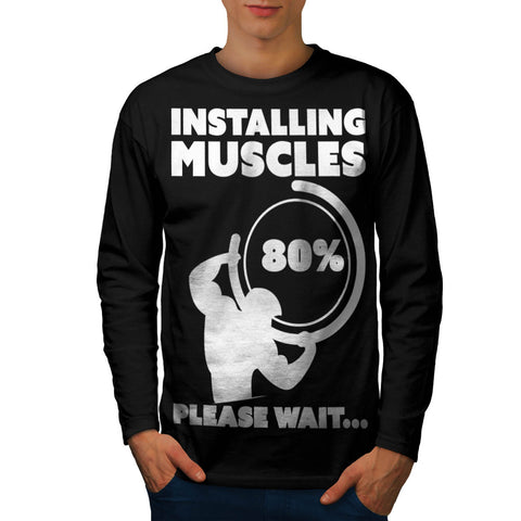 Installing Muscle Gym Mens Long Sleeve T-Shirt