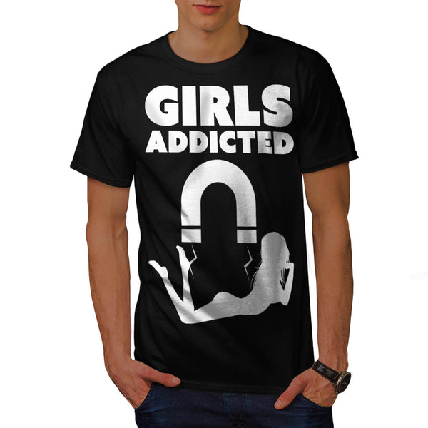 Girls Addicted Chick Mens T-Shirt