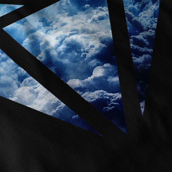 Blue Diamond Sky Cloud Mens Hoodie