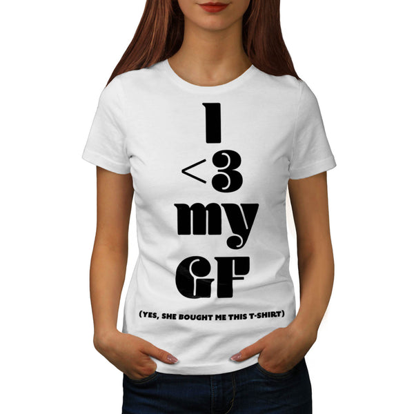 I Heart My Girlfriend Womens T-Shirt