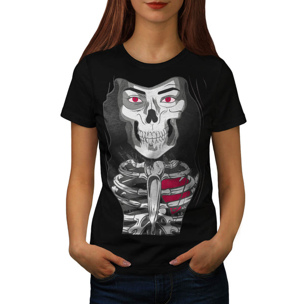 Skull Body Bones Art Womens T-Shirt