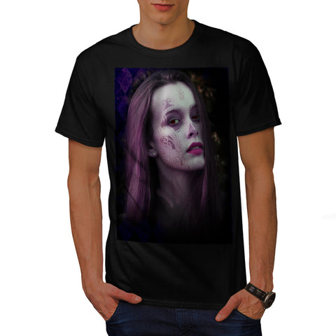 Lady Model Make Up Mens T-Shirt