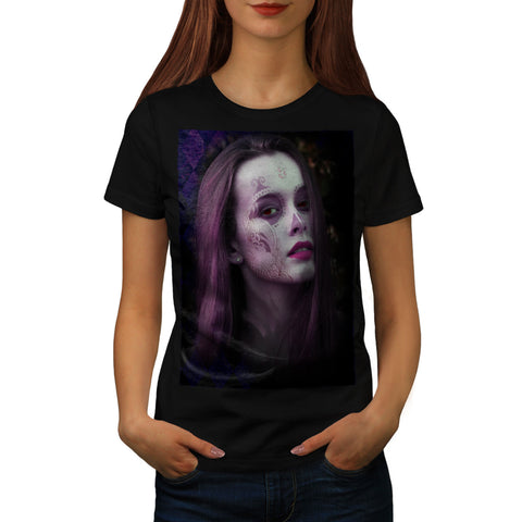 Lady Model Make Up Womens T-Shirt