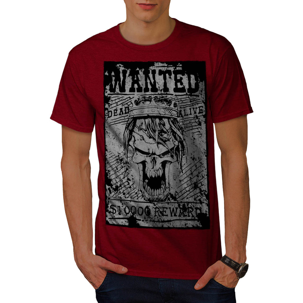 Skull Pirate Head Art Mens T-Shirt