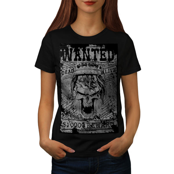 Skull Pirate Head Art Womens T-Shirt