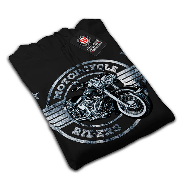 Motor Cycle Rider Mens Hoodie