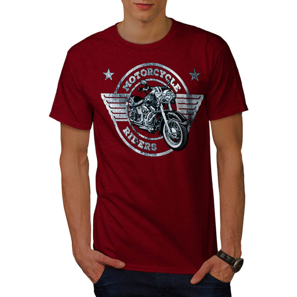 Motor Cycle Rider Mens T-Shirt