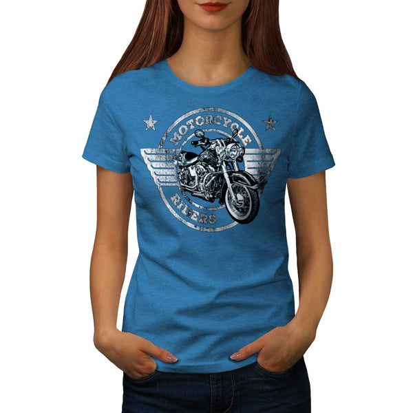 Motor Cycle Rider Womens T-Shirt