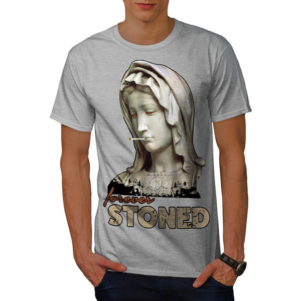 Forever Stoned Statue Mens T-Shirt