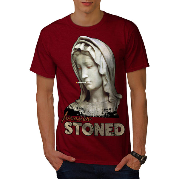 Forever Stoned Statue Mens T-Shirt