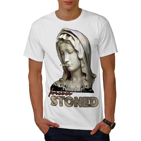 Forever Stoned Statue Mens T-Shirt