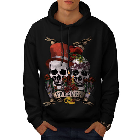 Skull Flower Costume Mens Hoodie