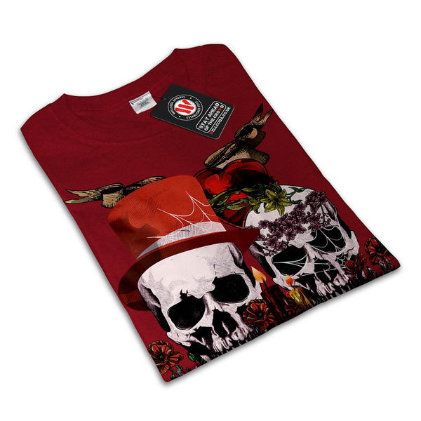 Skull Flower Costume Womens T-Shirt