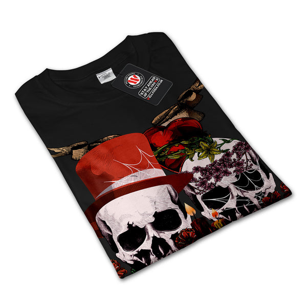 Skull Flower Costume Womens Long Sleeve T-Shirt