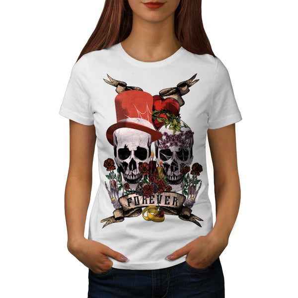 Skull Flower Costume Womens T-Shirt
