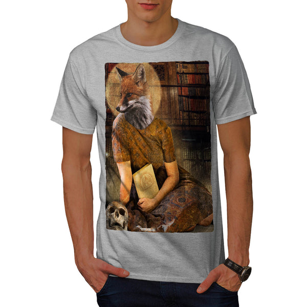 Vintage Fox Lady Face Mens T-Shirt