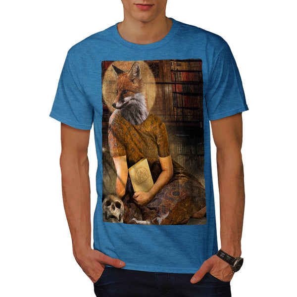 Vintage Fox Lady Face Mens T-Shirt