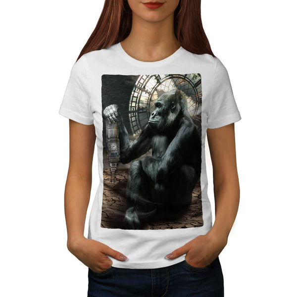 Crazy Ape Gorilla Womens T-Shirt