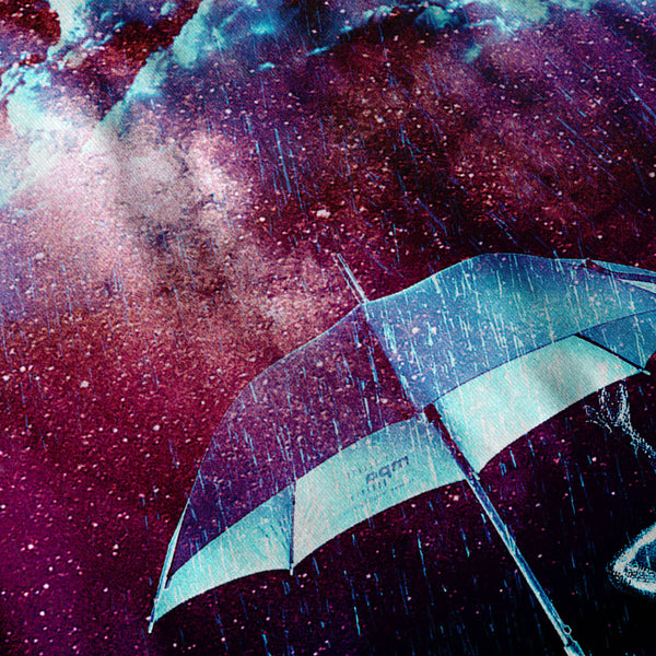Frog Rain Umbrella Mens Hoodie