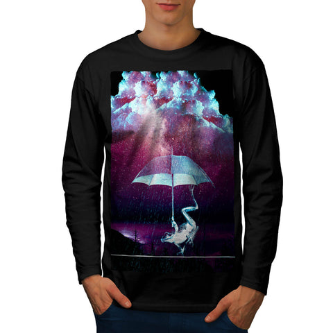 Frog Rain Umbrella Mens Long Sleeve T-Shirt