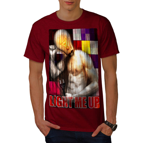 Light Me Up Bulb Hunk Mens T-Shirt