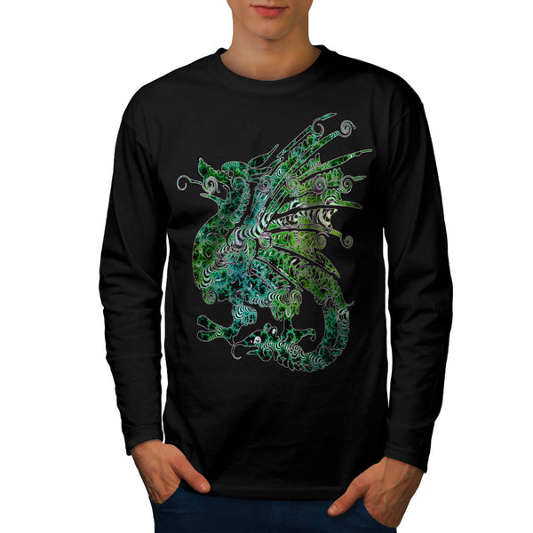 Dragon Fantasy Style Mens Long Sleeve T-Shirt
