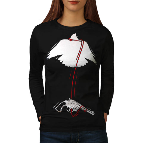 Flying Eagle Pistol Womens Long Sleeve T-Shirt