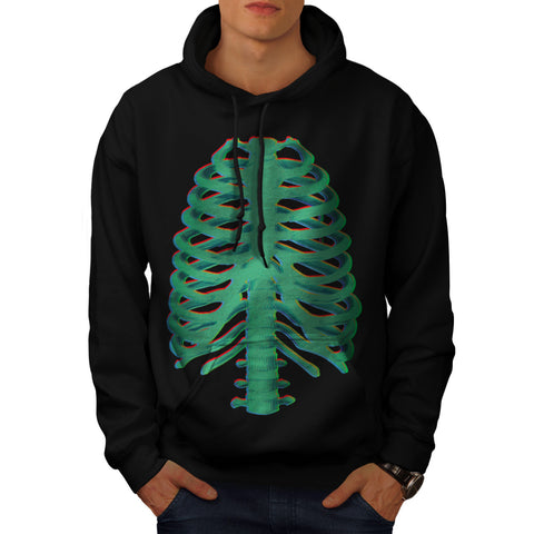 Skull Body Bones Glow Mens Hoodie
