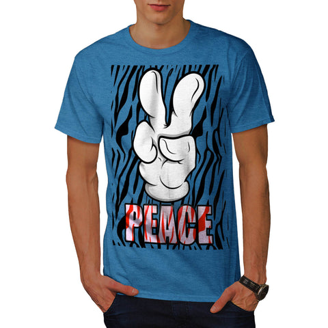 Mickey Peace Symbol Mens T-Shirt