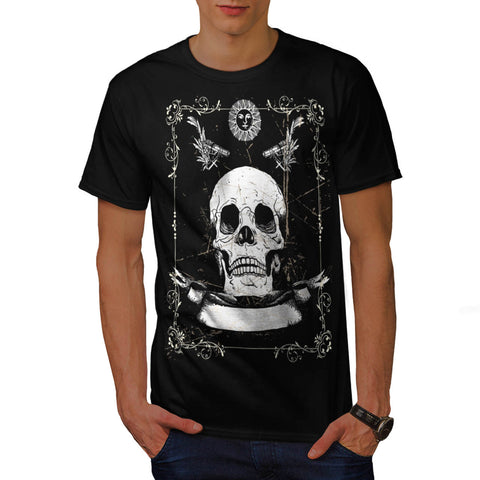 Skull Head Devil Art Mens T-Shirt