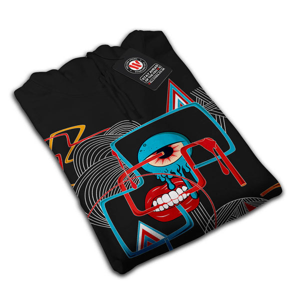 Crazy Monster Face Mens Hoodie