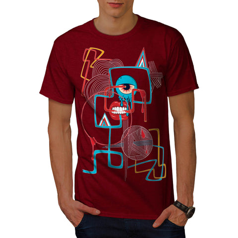 Crazy Monster Face Mens T-Shirt