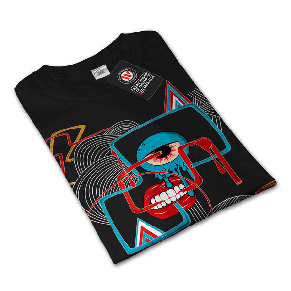 Crazy Monster Face Mens Long Sleeve T-Shirt