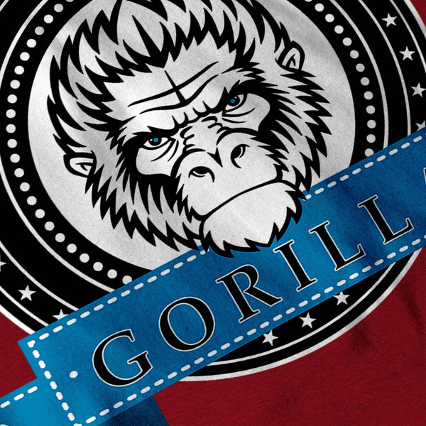 Gorilla Monkey Face Mens T-Shirt