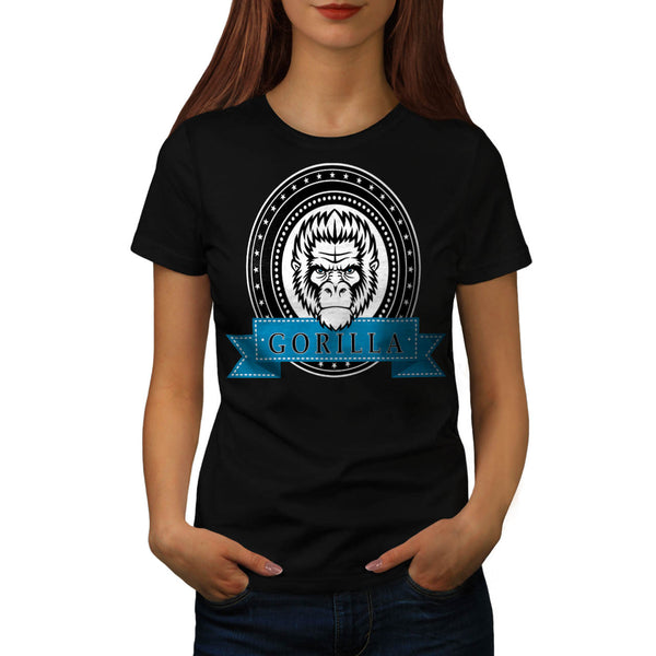 Gorilla Monkey Face Womens T-Shirt
