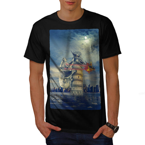 Pisa Tower Koala Bear Mens T-Shirt