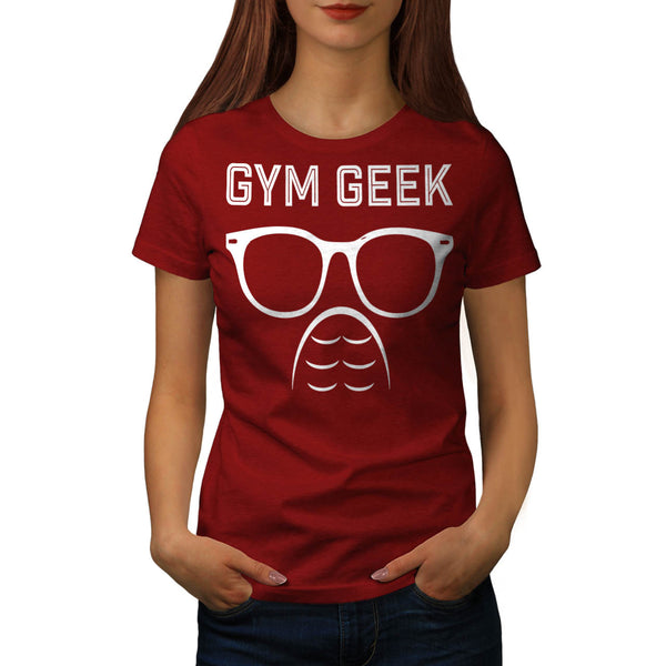 Gym Geek Six Pack Fun Womens T-Shirt