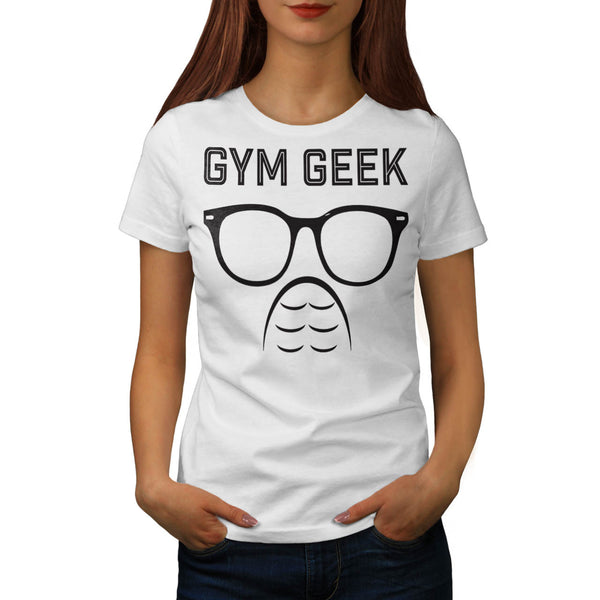 Gym Geek Six Pack Fun Womens T-Shirt