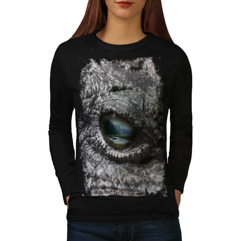 Eye Of The Reptile Womens Long Sleeve T-Shirt