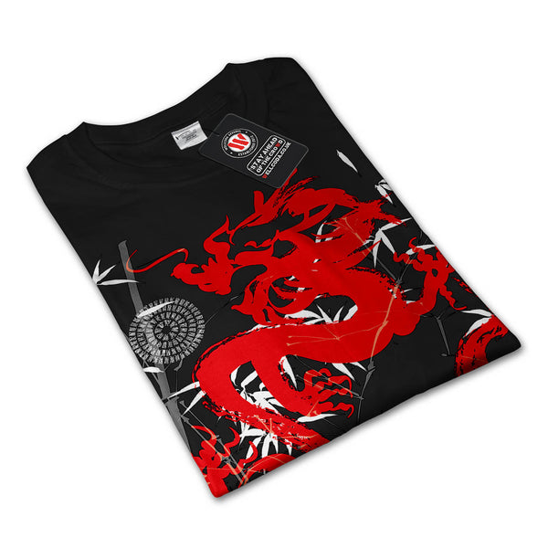 Dragon Japan Fantasy Mens Long Sleeve T-Shirt