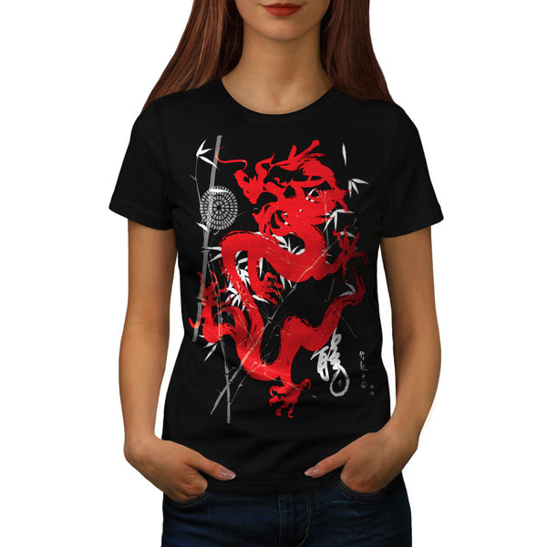Dragon Japan Fantasy Womens T-Shirt