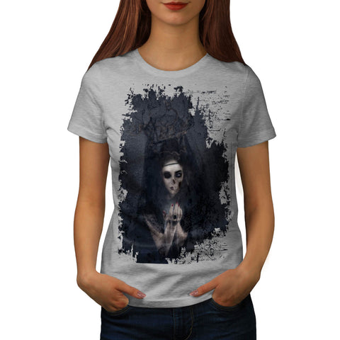 Ghost Lady Haunting Womens T-Shirt
